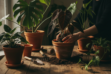 Load image into Gallery viewer, make it moodier and add anthurium with dark velvety leaves
