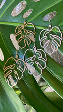 Load image into Gallery viewer, Monstera Earrings (Silver)
