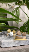 Load image into Gallery viewer, Monstera Studs (Rose Gold)
