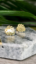 Load image into Gallery viewer, Monstera Studs (Gold)
